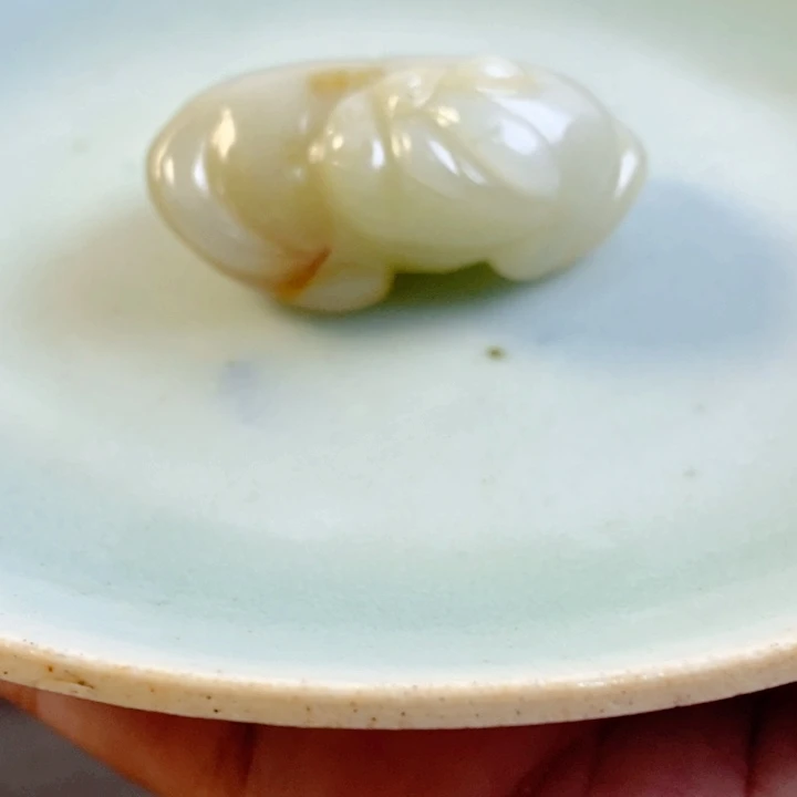 貔***貅茶室瓷盘上摆件挂件