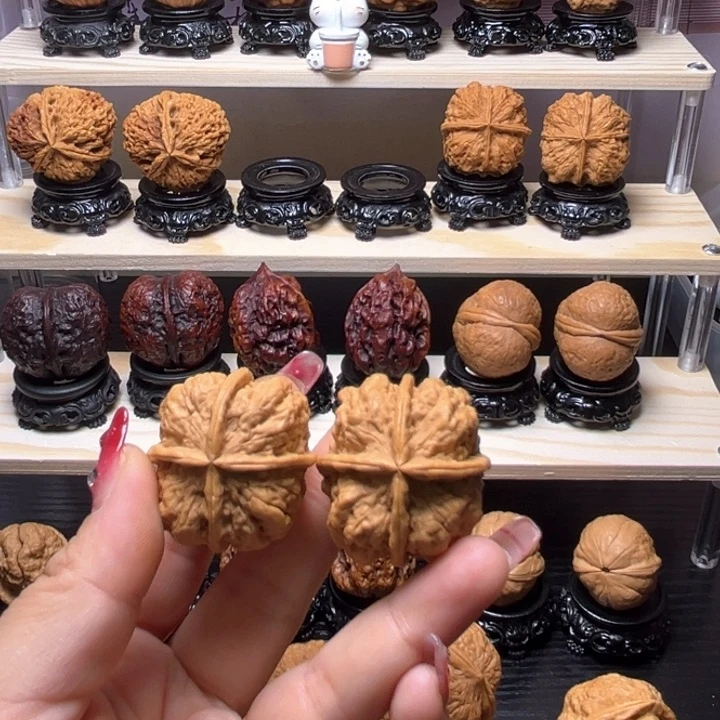 文玩核桃吊坠21w四方蟾40尺