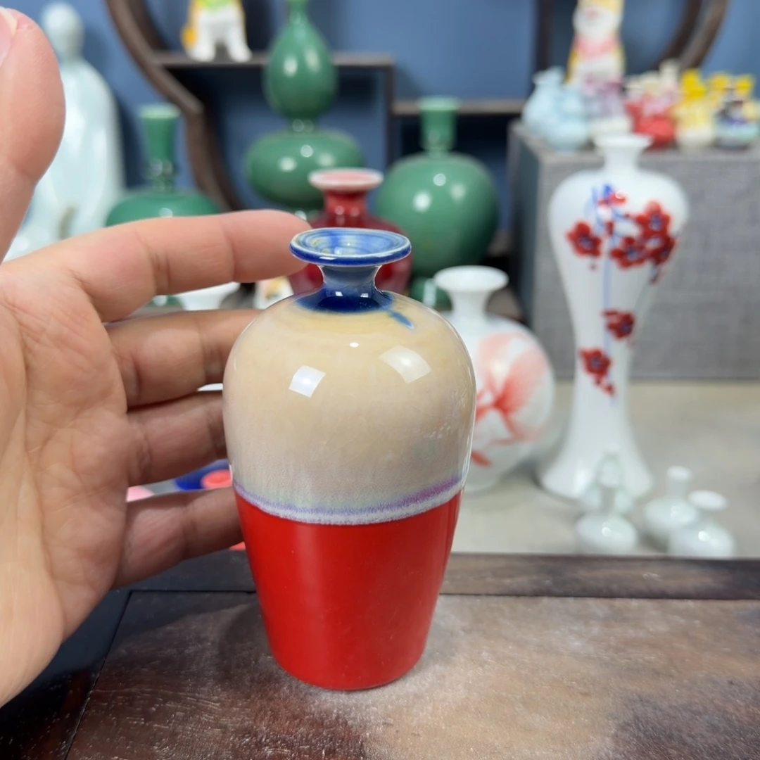 陶瓷手工小花器摆件