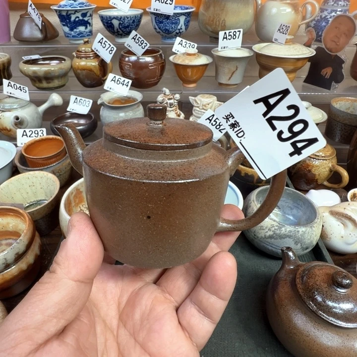 摆件294景德镇手工柴烧壶