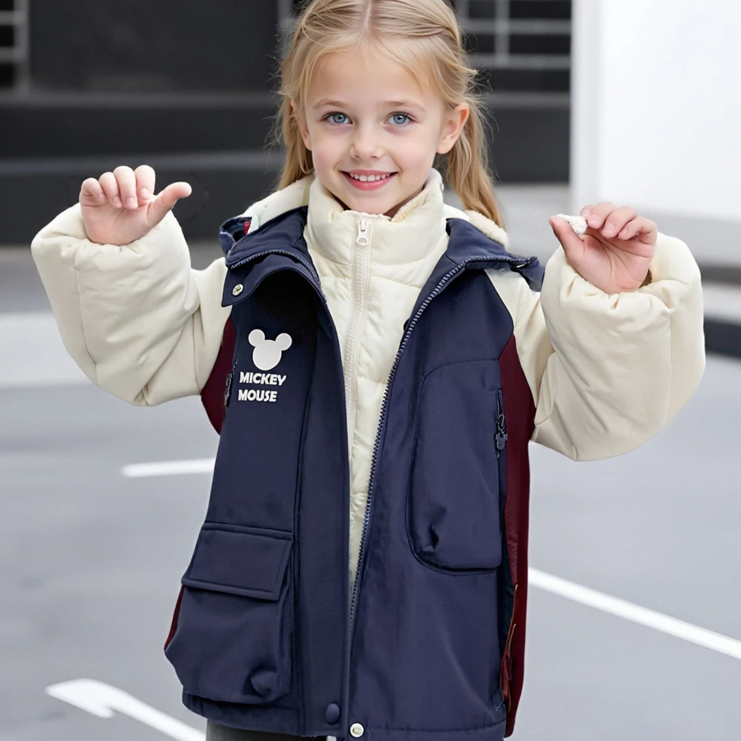 秋冬儿童日常保暖防寒加厚加绒外套XHR3SW368