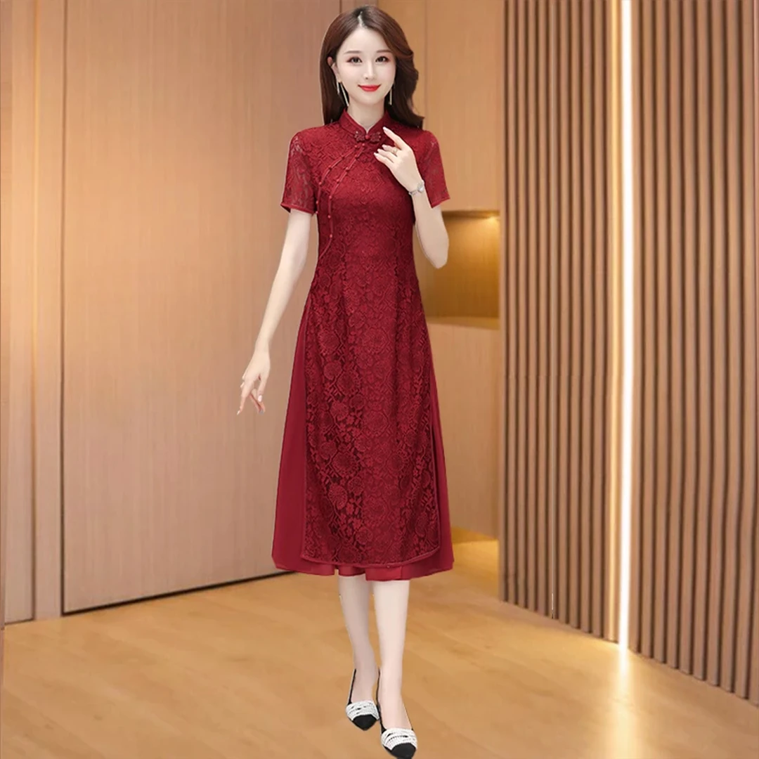 【可蓓儿】2025新款春结婚衣服妈妈十三行爆款裙子喜婆婆婚宴装