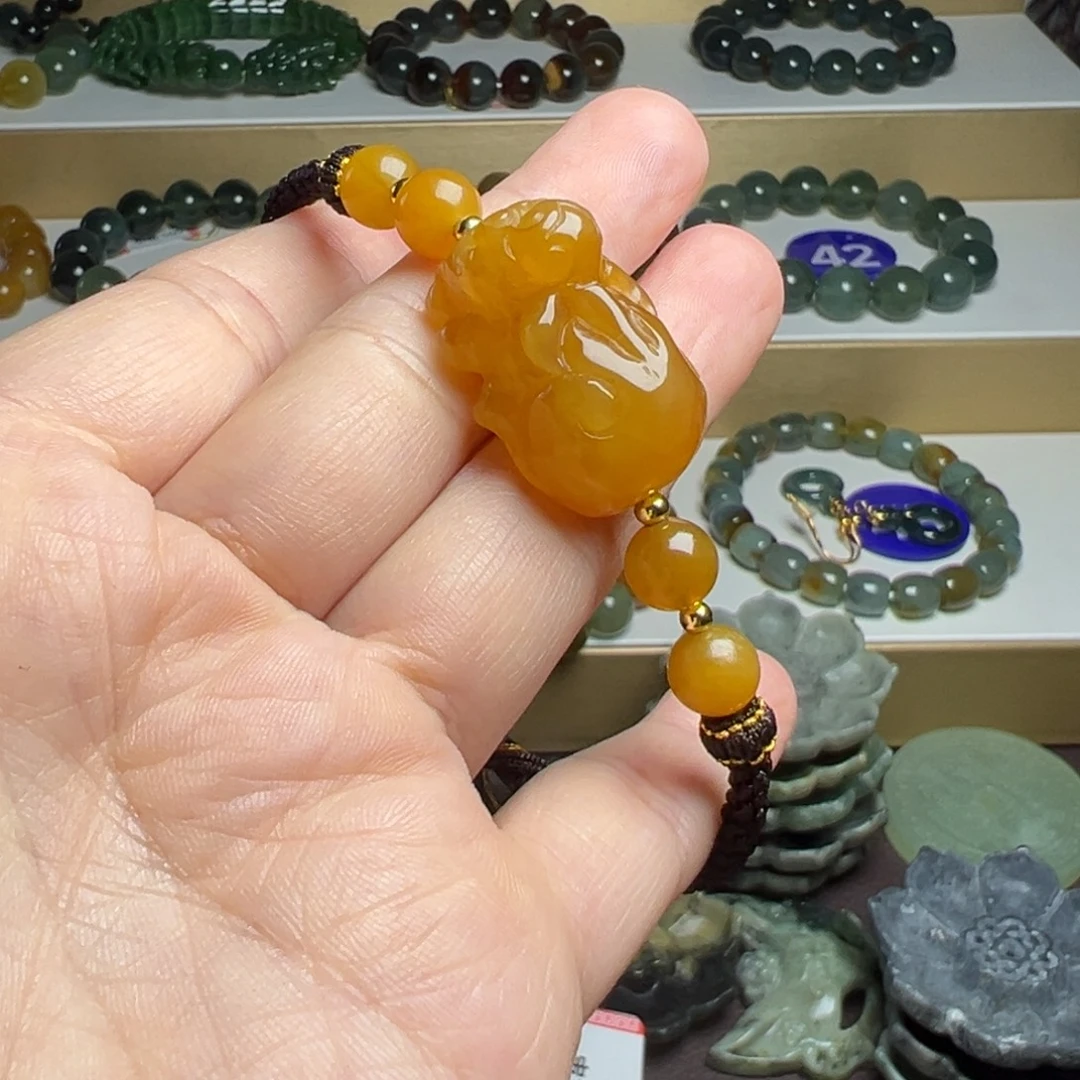 蛇纹石玉未镶嵌手链
