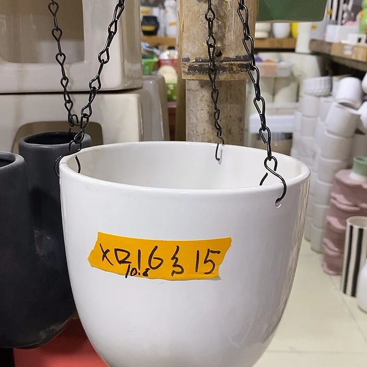 陶盆有孔 瑕疵针孔漏釉介意勿拍外口 16外高15