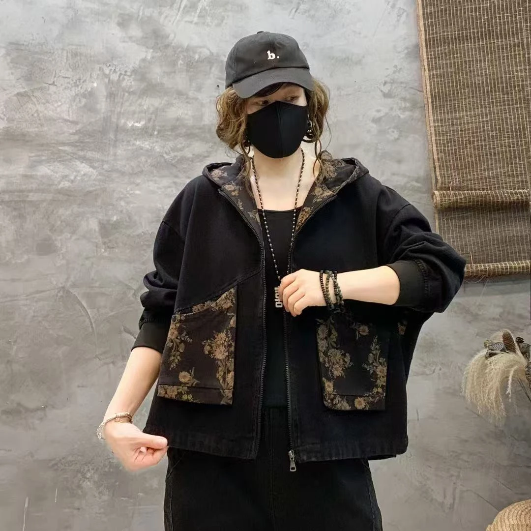 11536新款春季减龄时尚洋气连帽外套