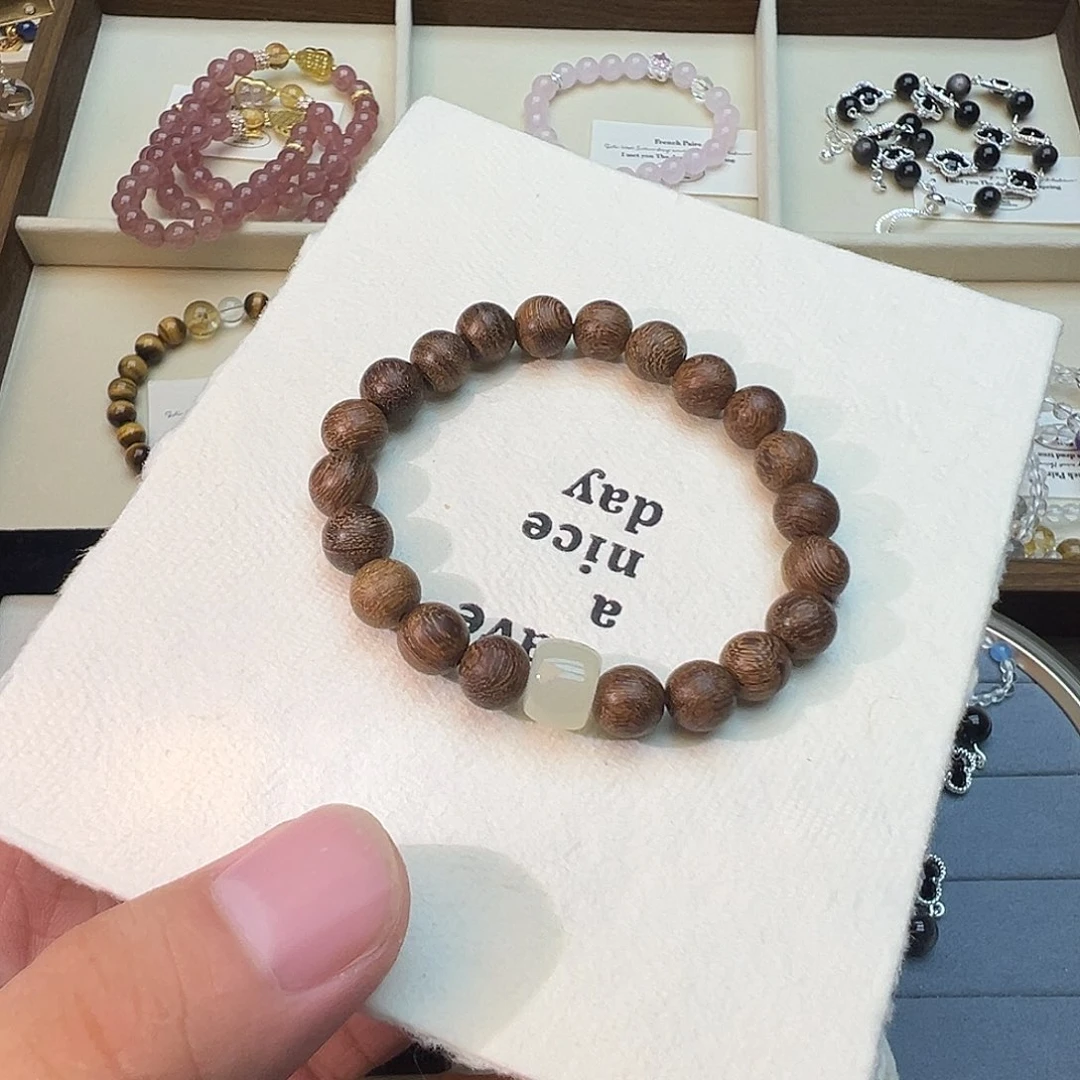 水晶手链未镶嵌?**?天然水晶手串666