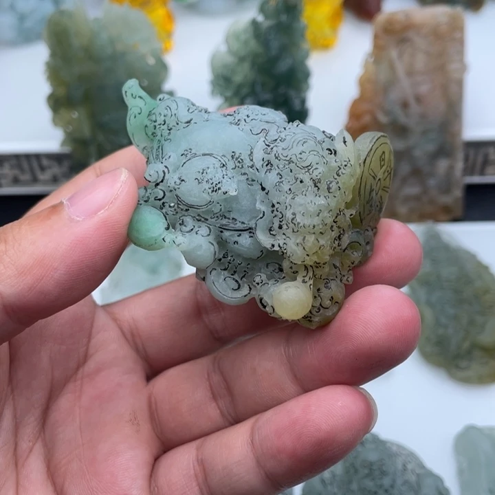未镶嵌定制翡翠龙龟