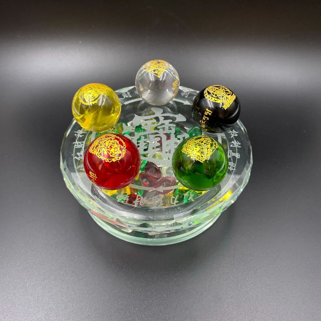 小龙师傅五路珠摆件