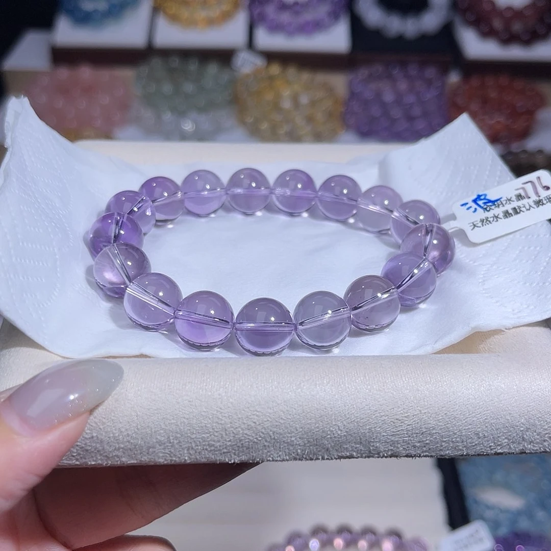 水晶手串未镶嵌咚天然水晶12+