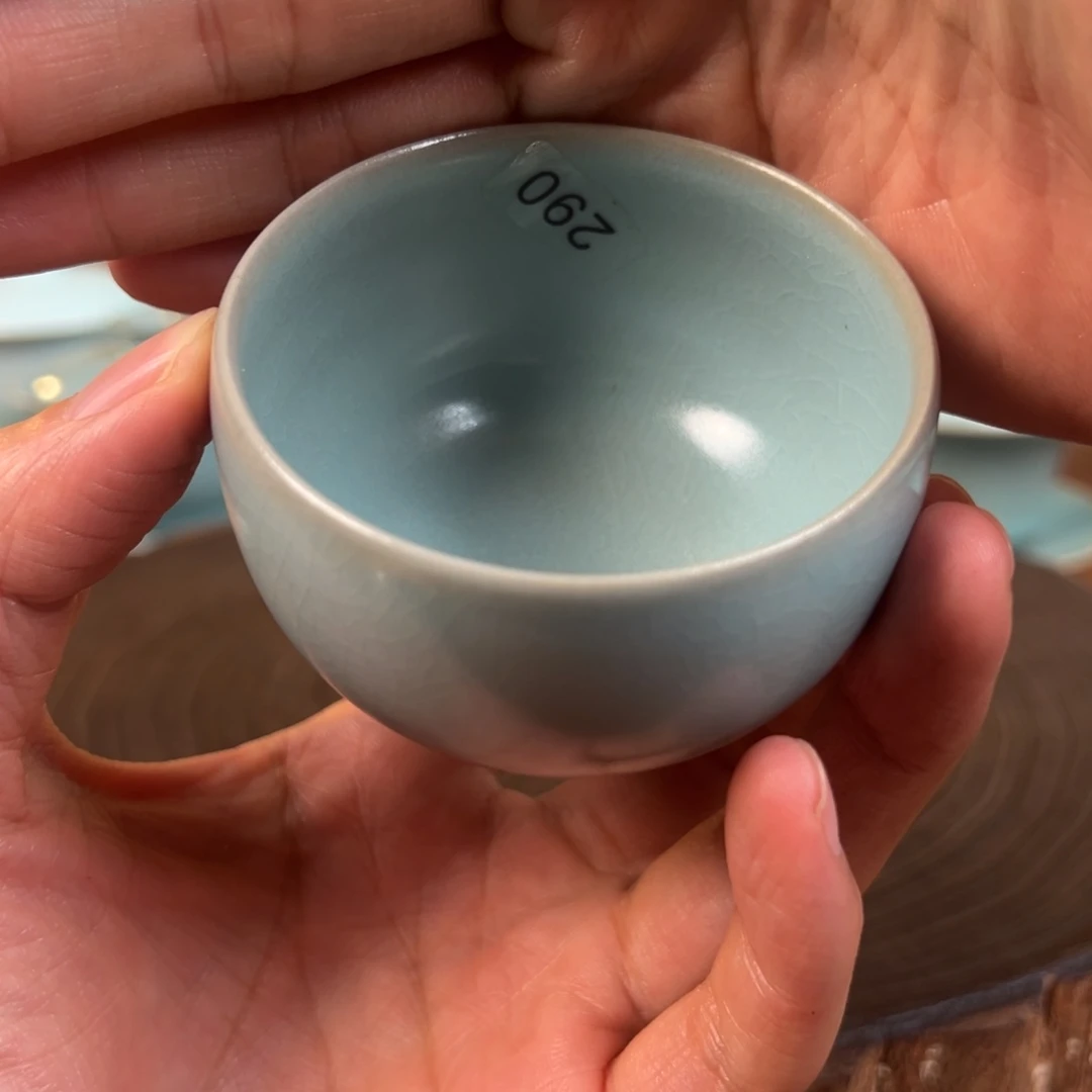 辉***哥瓷片仿古支钉补单主人杯