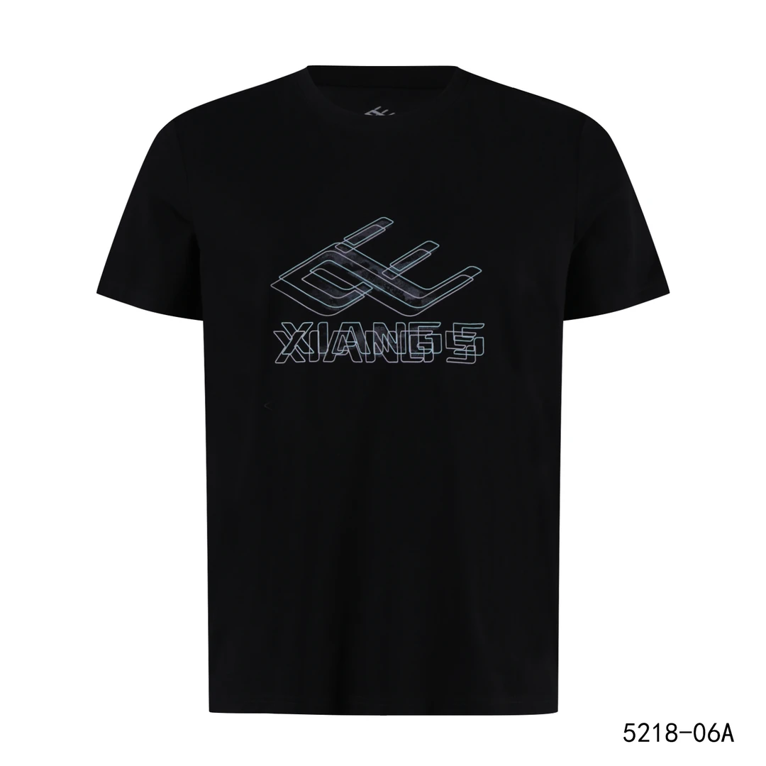 向尚运动男式T恤棉材质5218-06/7133黑/7134白/7135灰
