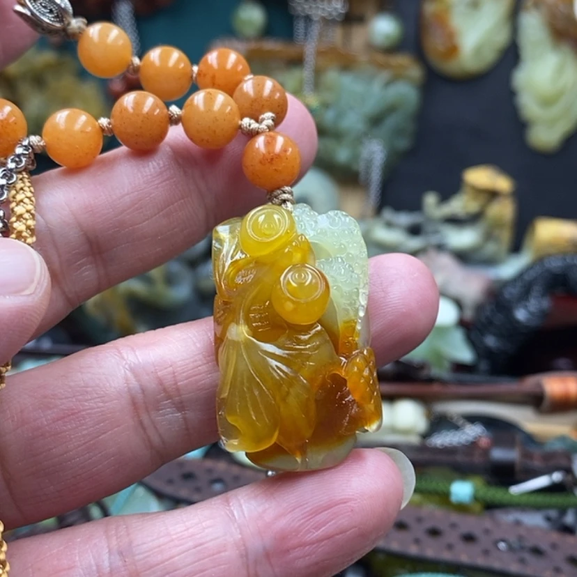 【闪购商品】蛇纹石玉吊坠未镶嵌