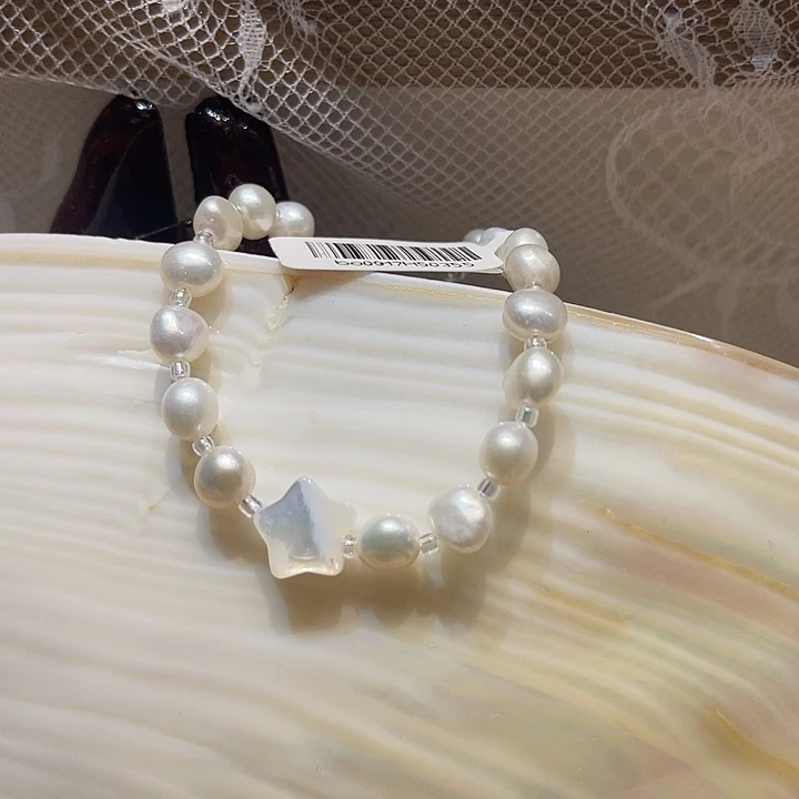 颈饰合金淡水珍珠