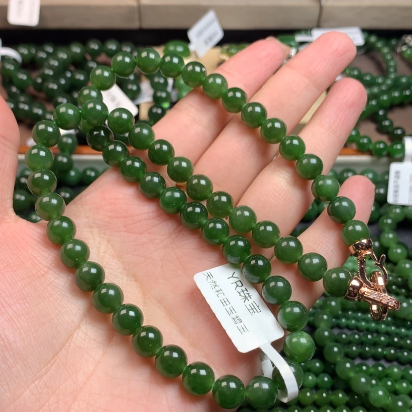 【闪购商品】和田玉（碧玉）颈饰未镶嵌雅*8mm