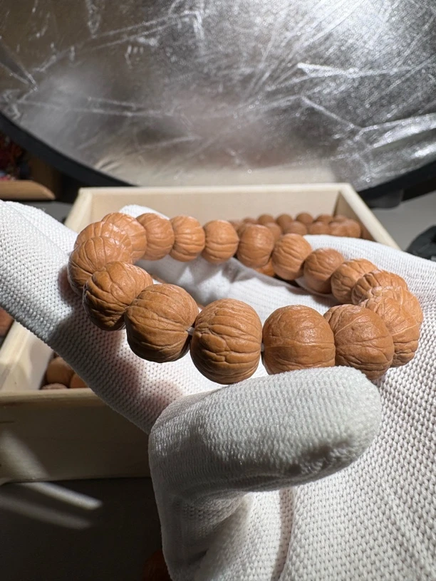 全品无修原皮原色南瓜猴头手串