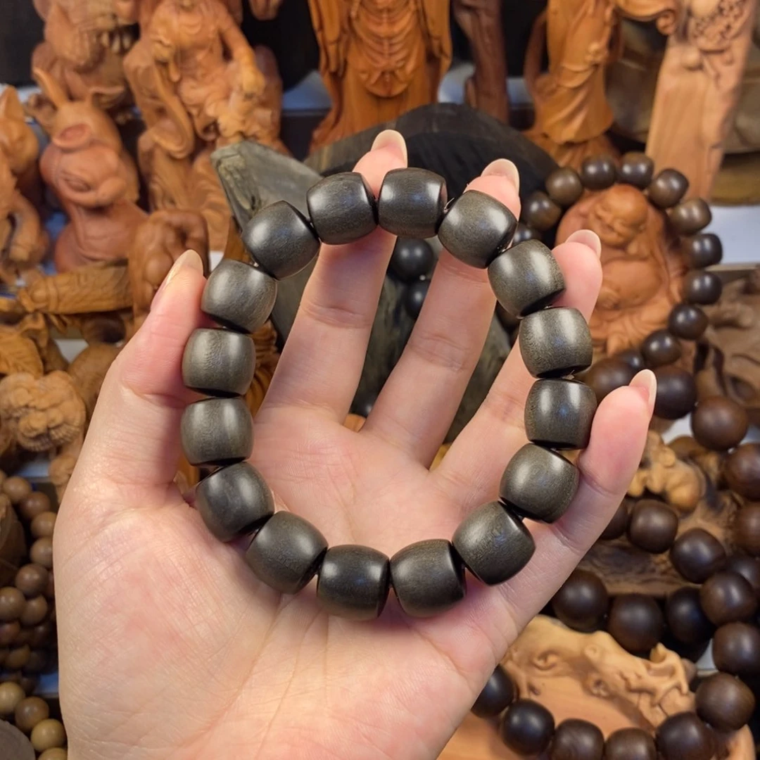 檀香木手串/手链得**鱼老山檀阴沉老型1314奶香