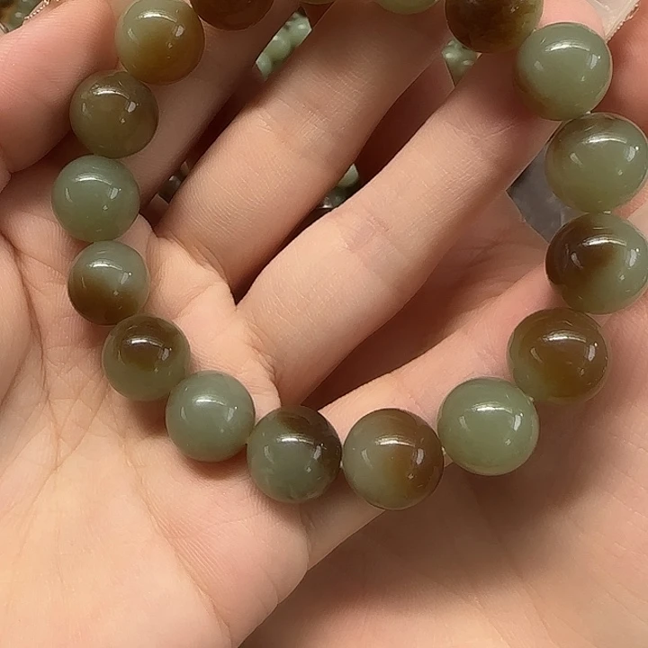 手链未镶嵌和田玉（糖玉）