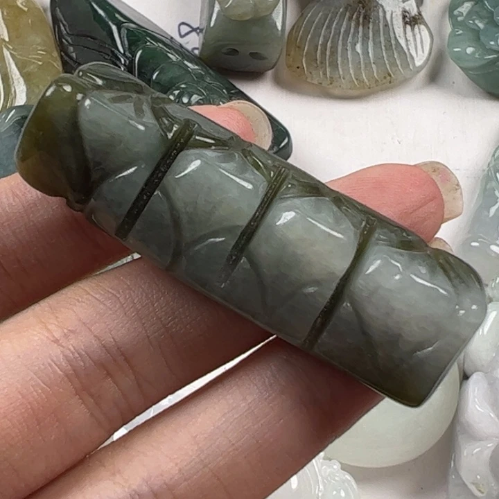 翡翠未镶嵌颈饰115天然翡翠50/17/12