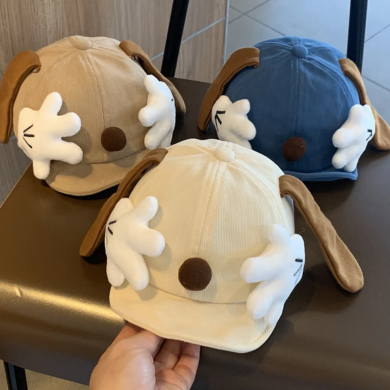 宝宝帽子秋冬季保暖防风鸭舌帽男童女童小月龄出游可爱超萌棒球帽