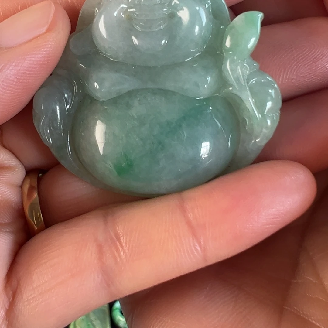 翡翠未镶嵌手镯天然翡翠佛公