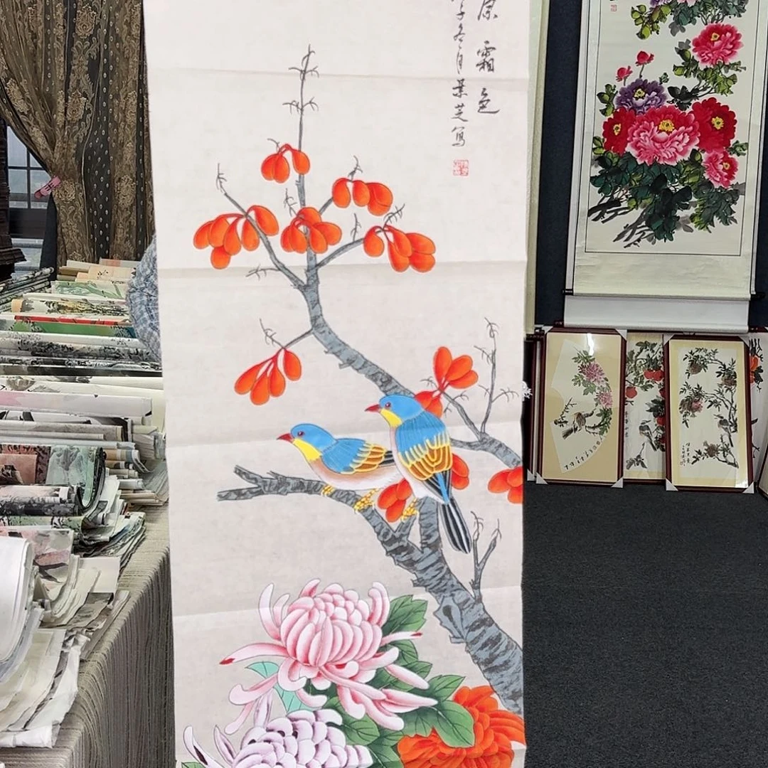 纯手绘国画作品好看