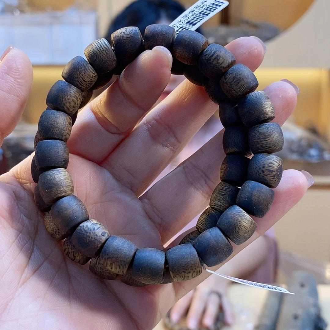 手串沉香棋楠鼓珠单圈1.0/10克多样性发一