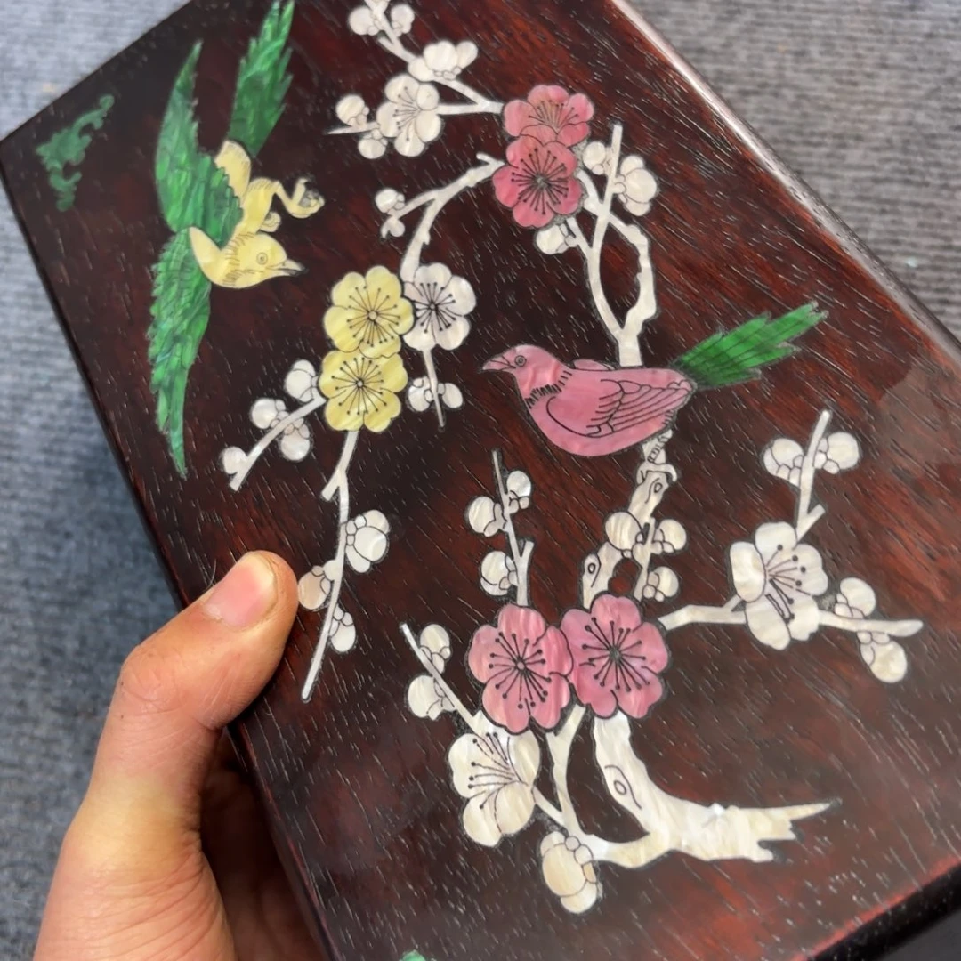 木小叶紫檀独板收纳盒