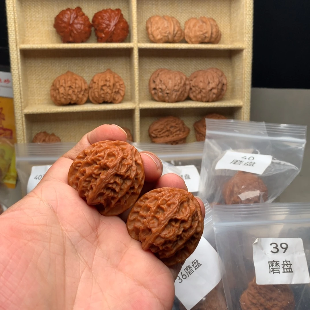 你***闲文玩核桃把件38尺苹果园