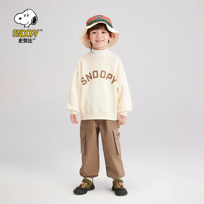 史努比儿童套装2025春季新款工装两件套中小童宝宝洋气潮JY44Z003