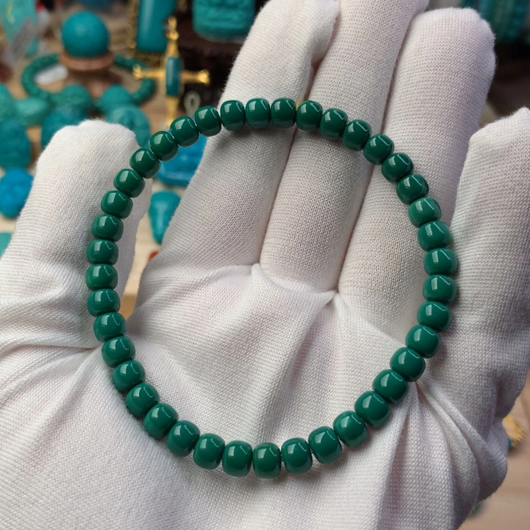 绿松石手串未镶嵌天***伟