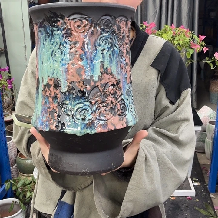 20×30 -粗陶花盆有孔-买买买