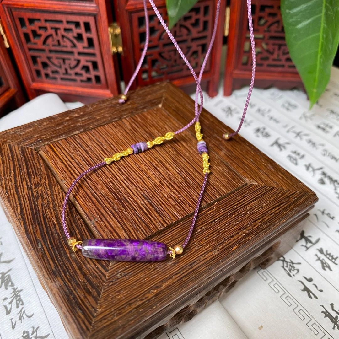 南非苏纪石舒俱来老料桶珠项链 多样性发一 S848【特惠】