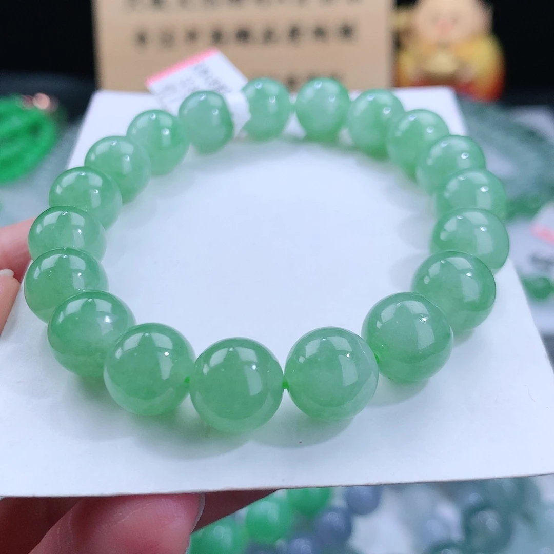 翡翠手链未镶嵌卡10mm