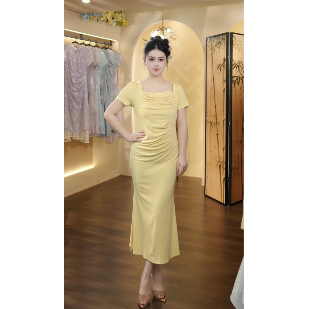 冰冰定制-146（ 阳光金黄）连衣裙DMP005-XX