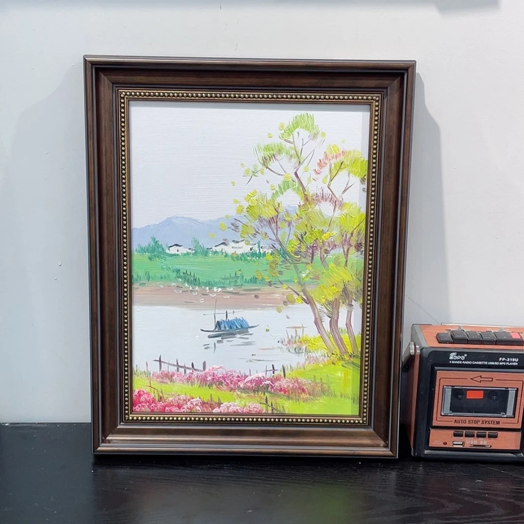 【闪购商品】油画田园风景手绘油画含框40×50
