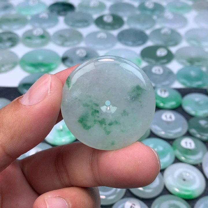 颈饰未镶嵌翡翠缅甸天然A货翡翠37.9-6.0