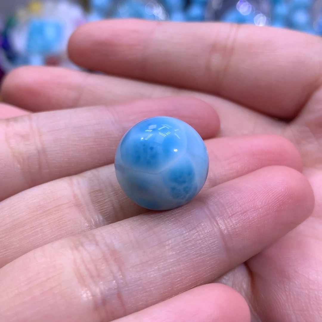 丽***酱针钠钙石（海纹石）未镶嵌珠宝半成品