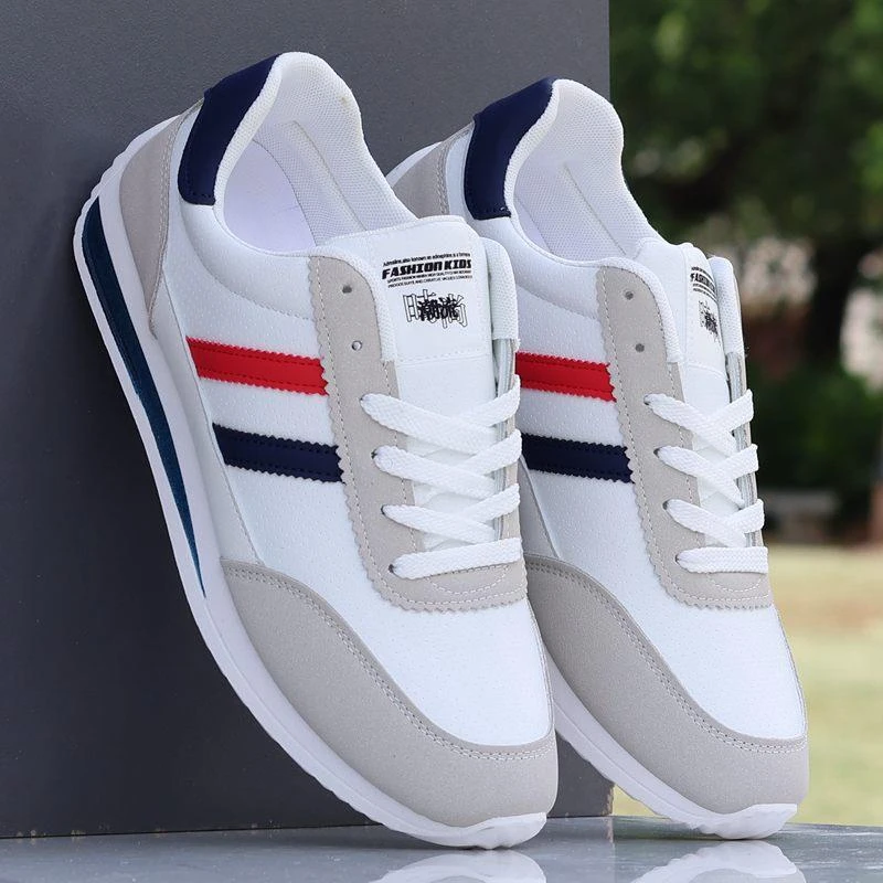 新款秋季男鞋阿甘鞋防水皮面鞋青年潮流复古运动休闲鞋增高鞋