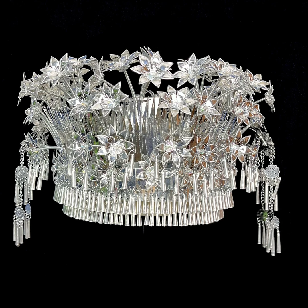 全围 苗族帽子 不变色不生锈