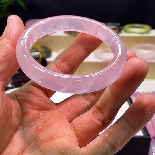 水晶手镯未镶嵌沉****56圈口