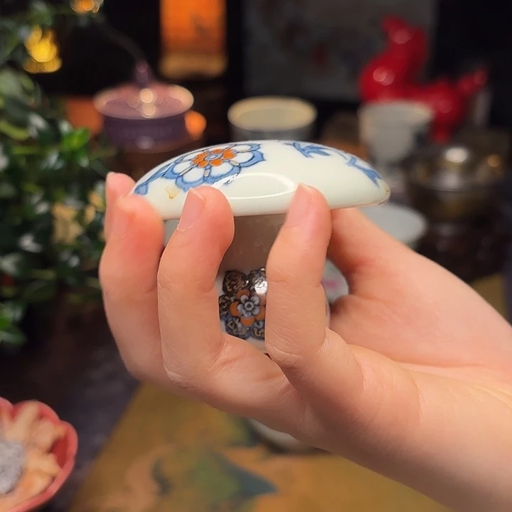 杯多用蘑菇摆件盖置福利款