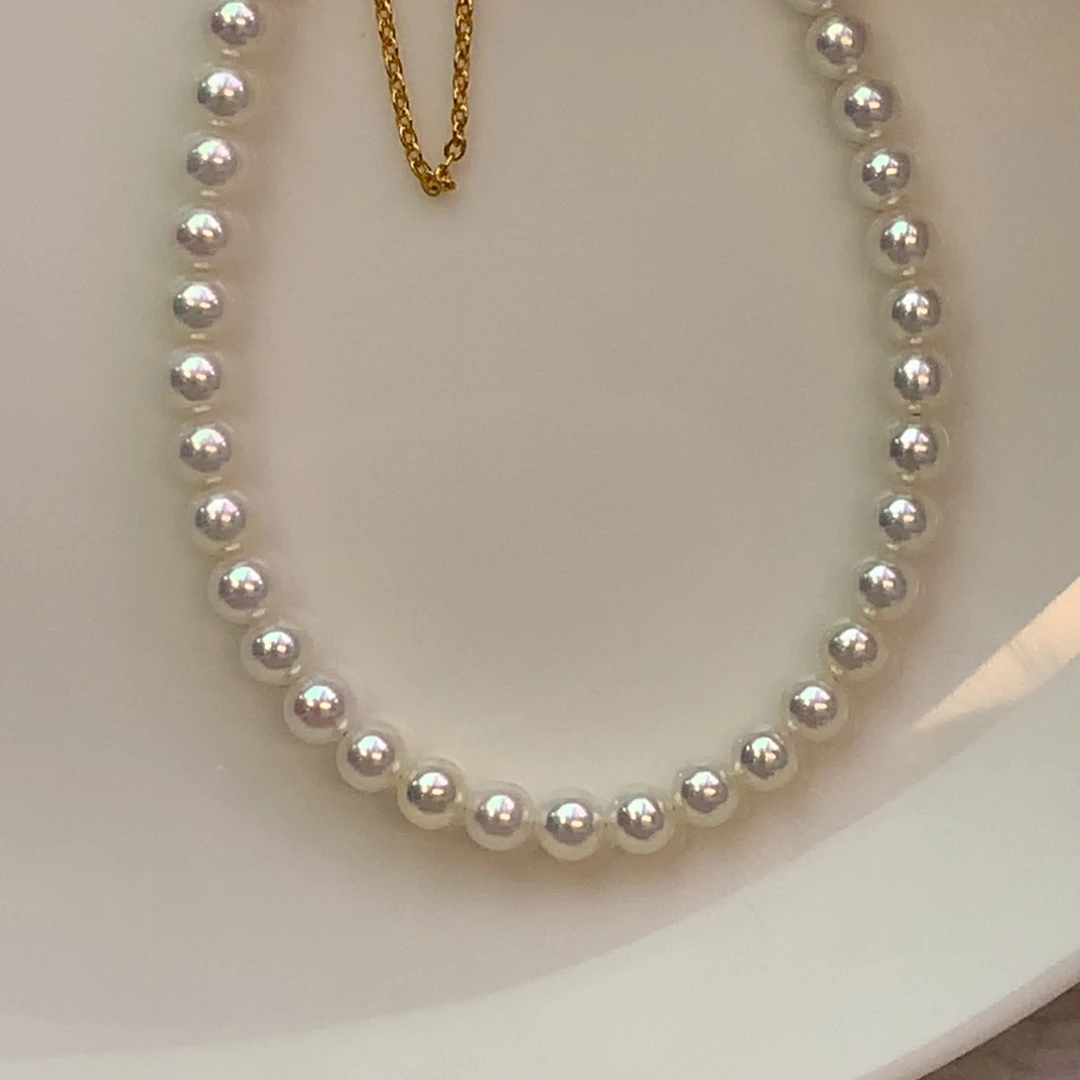 淡水珍珠银S925镶嵌手串