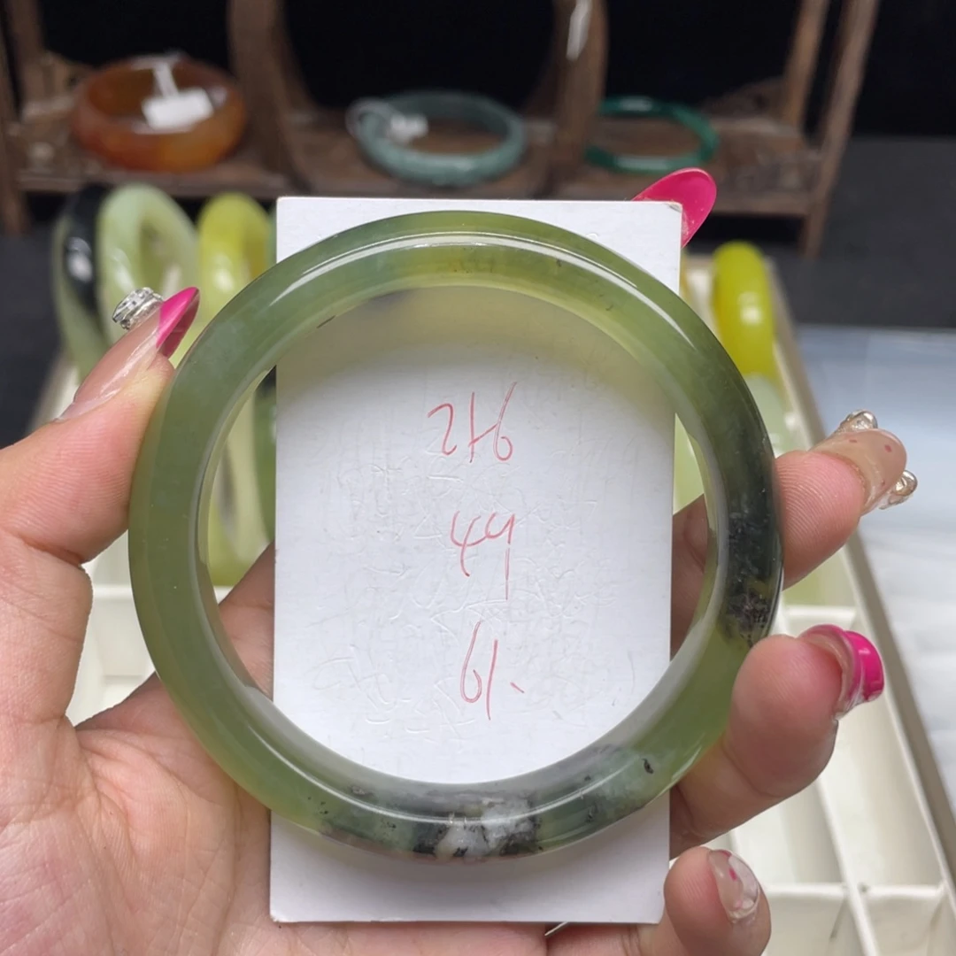 未镶嵌蛇纹石玉手镯