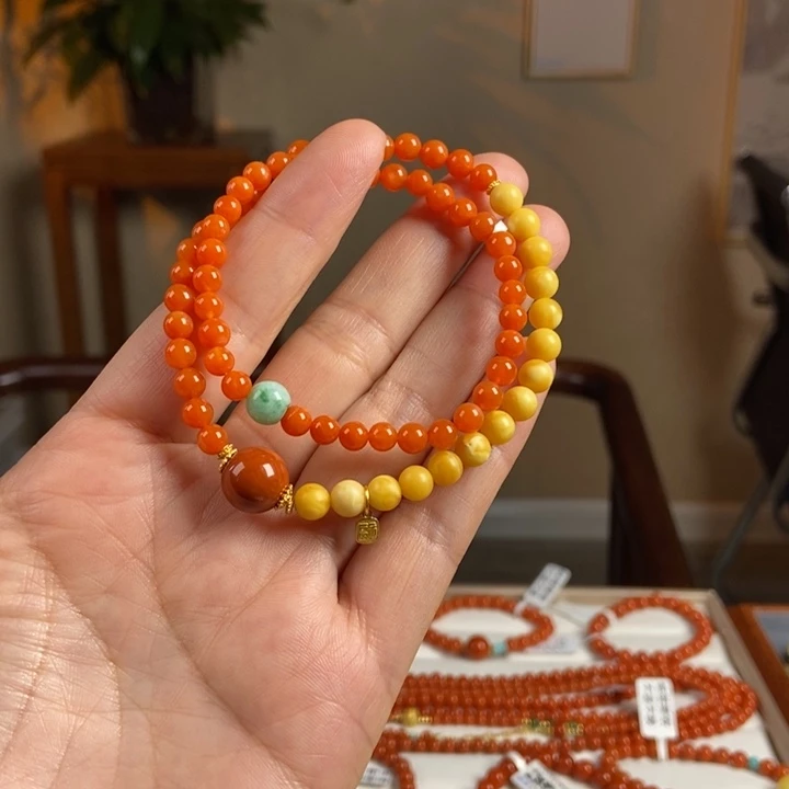 南红玛瑙手链未镶嵌南红5