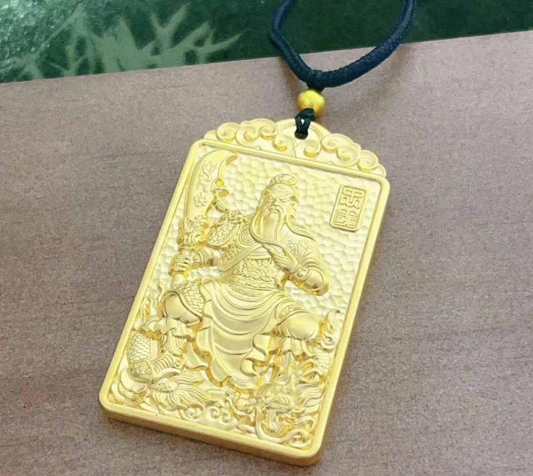 合金吊坠 精品关公挎大刀