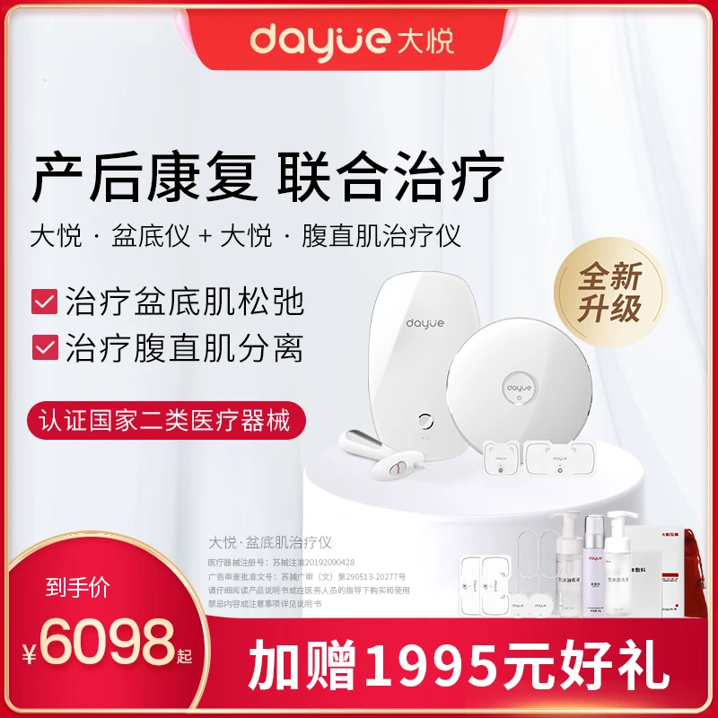 大悦盆底肌修复仪产后紧致套装家用盆底肌治疗仪腹直肌治疗仪S12+P