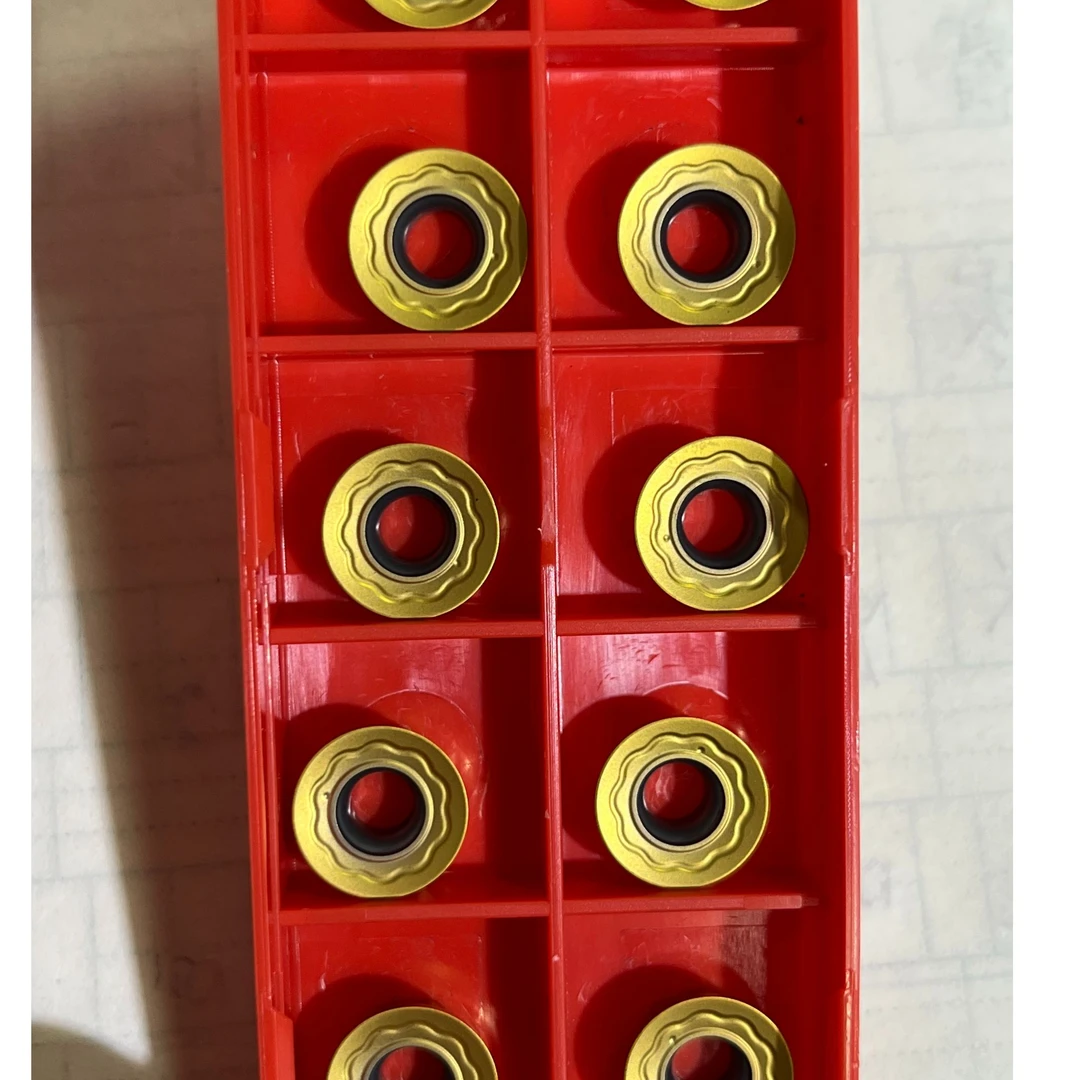 圆刀片RPMT1204R6镍基合金不锈钢钛合金高硬合金钢铣刀片