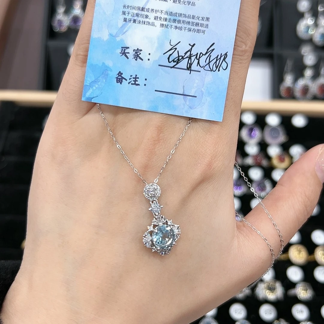 芙蓉石戒指银S925镶嵌戒指