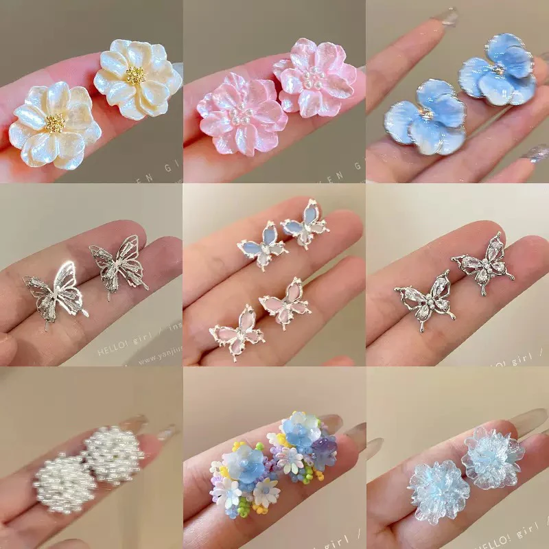 合金耳饰 201-250夏季原创设计女气质薄雾少女风甜美可爱耳环