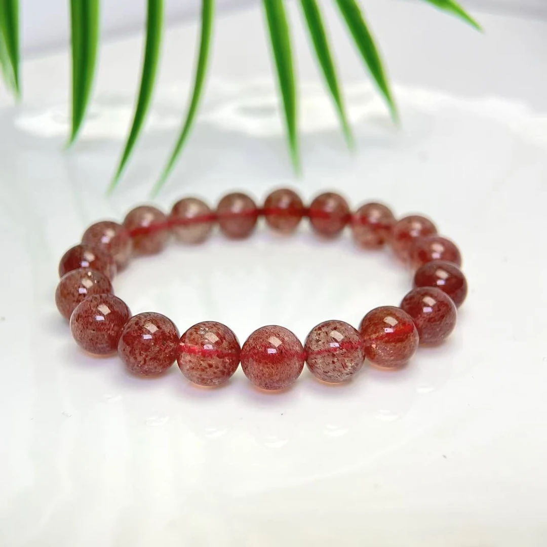 星光草莓晶手串7-9mm+合集 DZY-5587